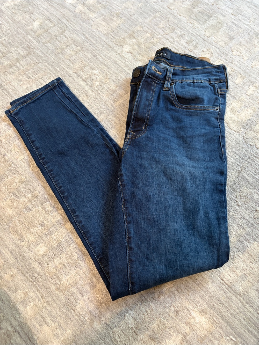 Aeropostale Women's Dark Blue Skinny Jeans
